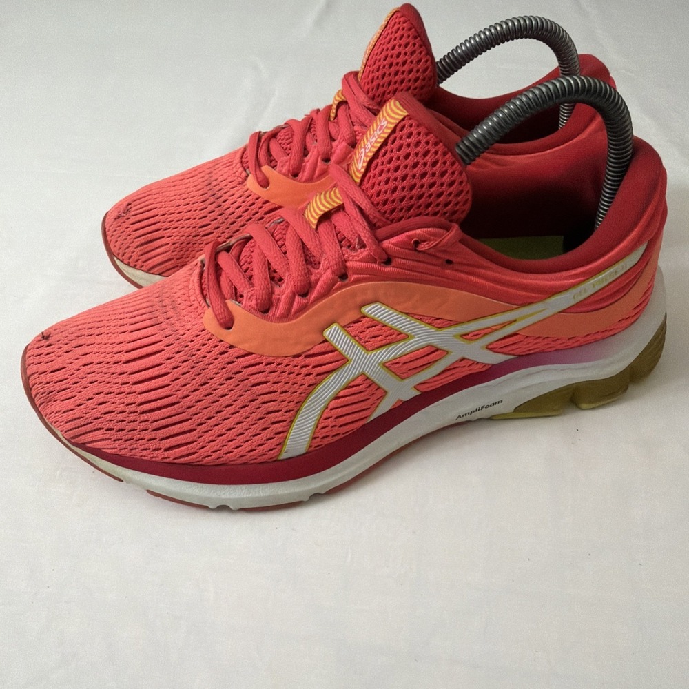 Asics gel pulse 11 running shoes laser pink sour yuzu Women's Size 8 Gym Shoe Fi
